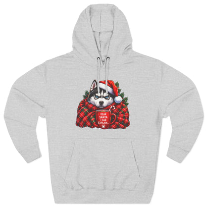 Santa I Can Explain Christmas Dog Thick Pullover Hoodie
