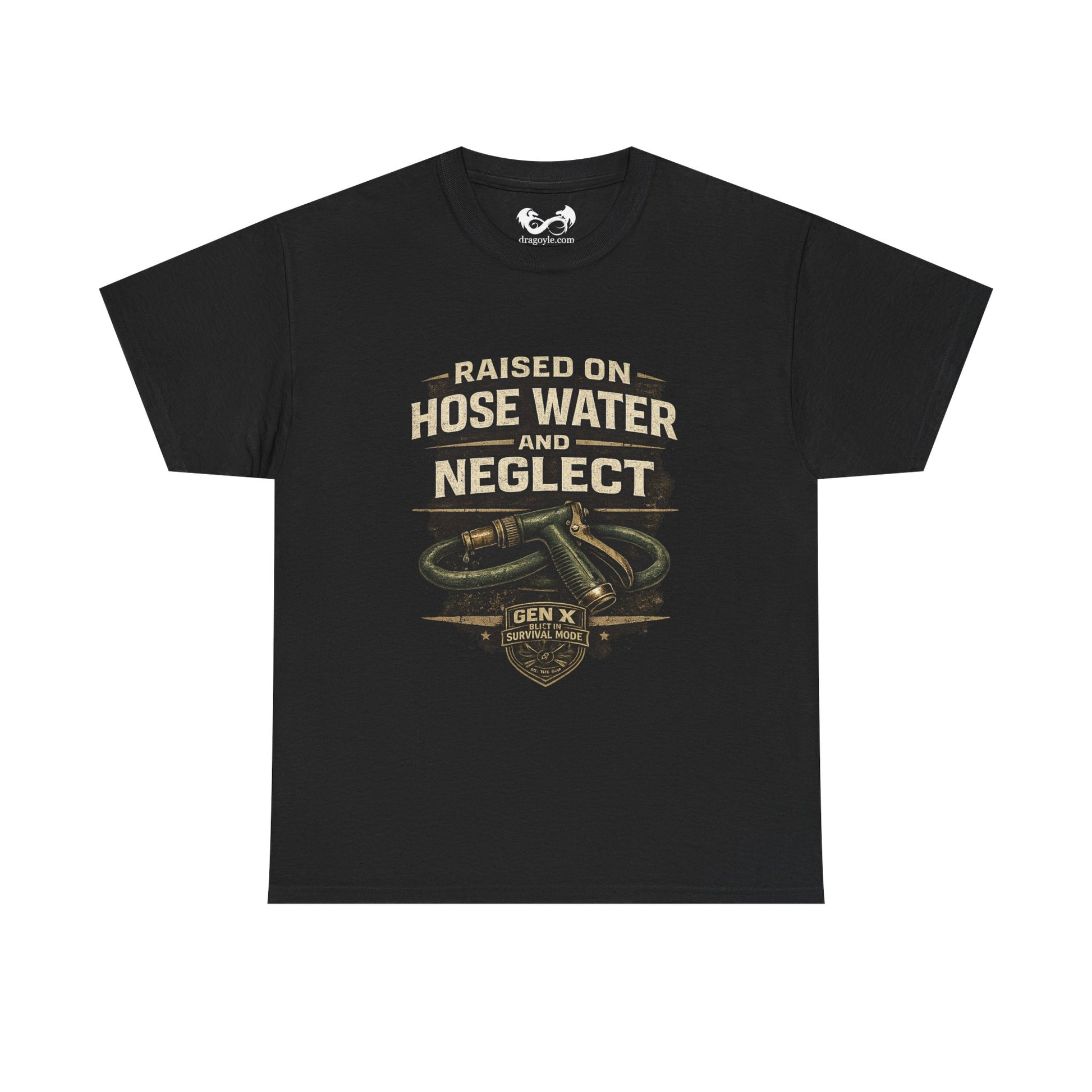 This design blends dark Gen X humor with rugged survival energy, featuring distressed vintage lettering and tactical grit styling that pairs perfectly with the official Gen X Survival Mode badge.
