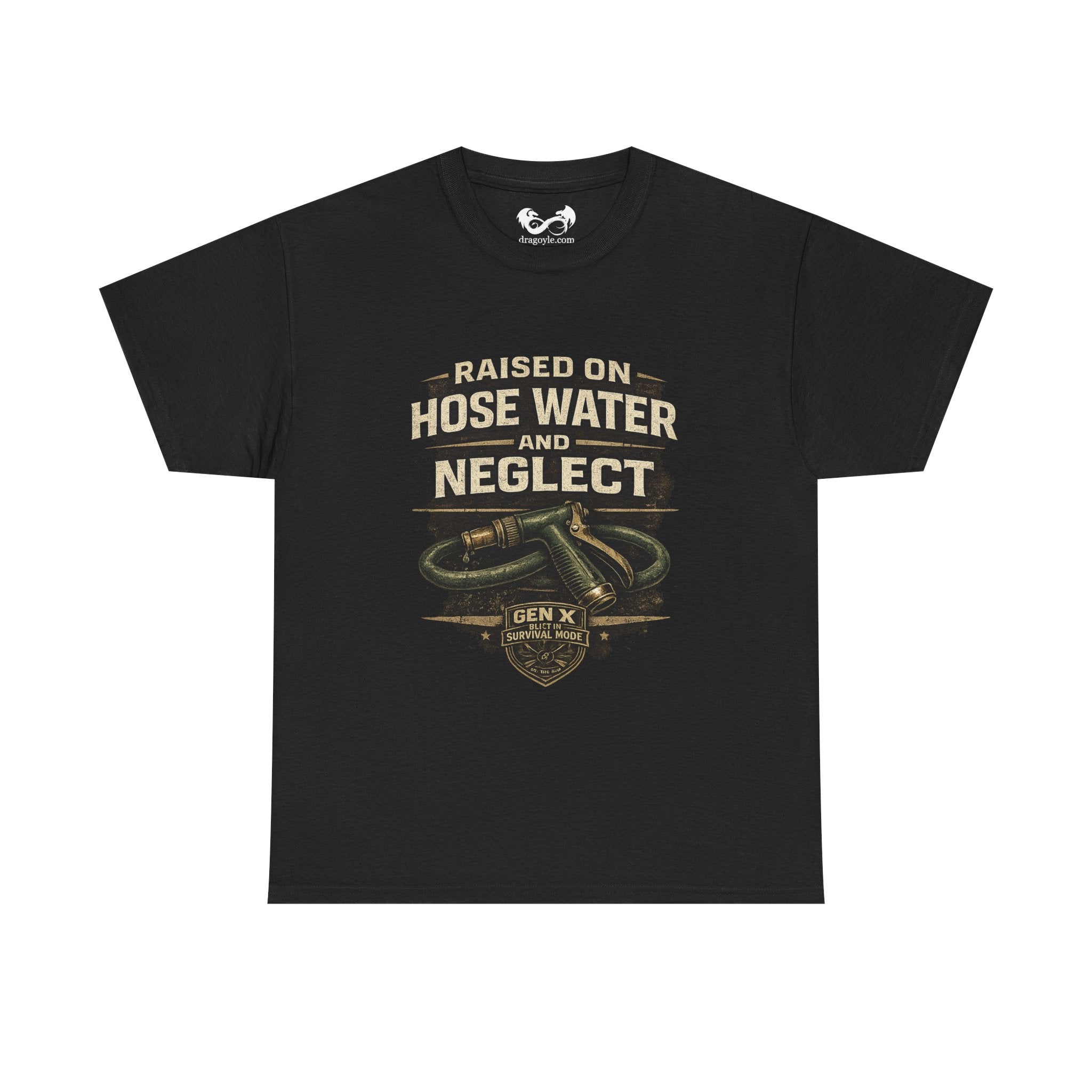 This design blends dark Gen X humor with rugged survival energy, featuring distressed vintage lettering and tactical grit styling that pairs perfectly with the official Gen X Survival Mode badge.