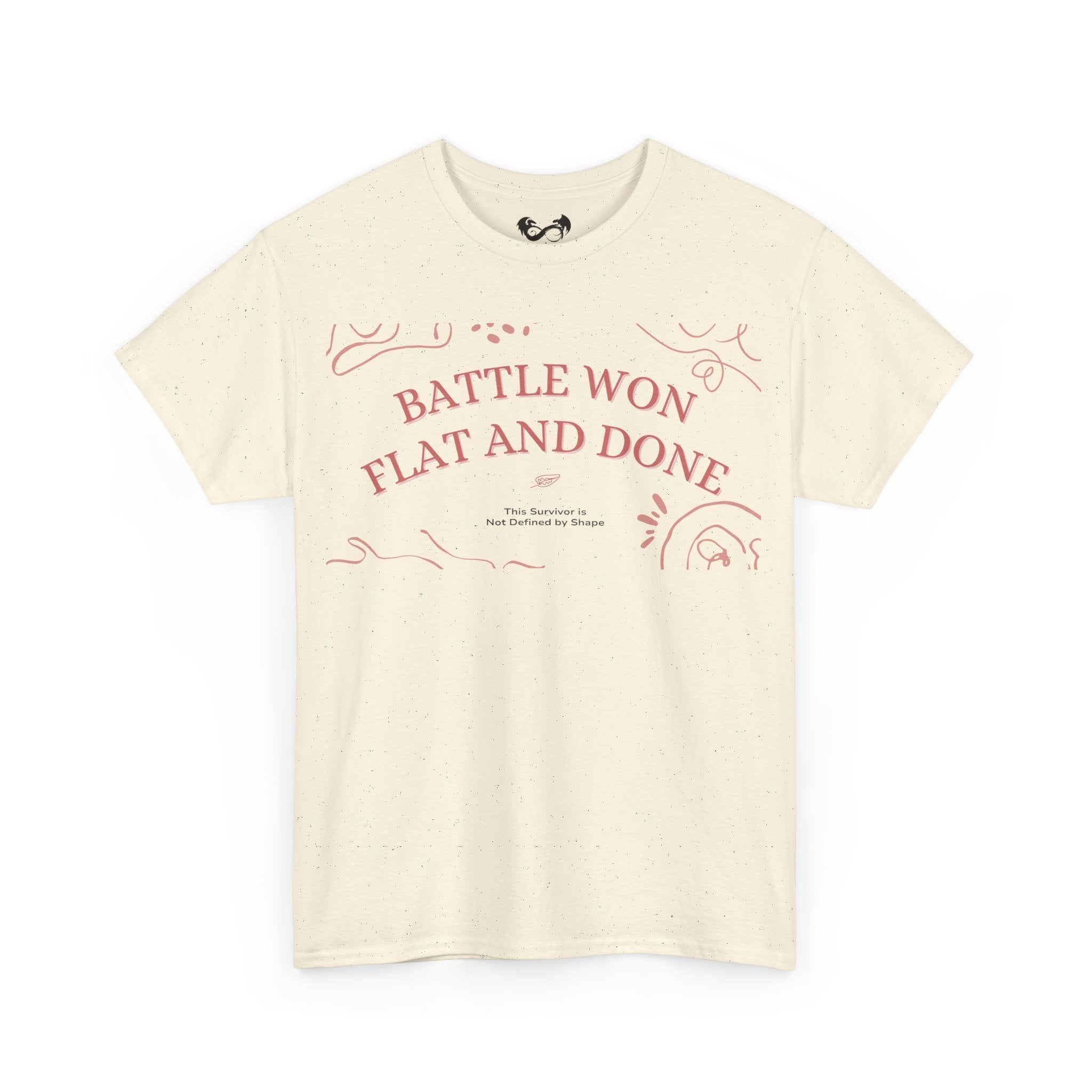 The Battle Won, Flat and Done Heavy Cotton Tee is the ultimate combination of style and comfort. Made with high-quality heavy cotton, this tee is durable and soft to the touch. Perfect for everyday wear or a night out, you'll always feel confident and ready to take on the day in this stylish tee.