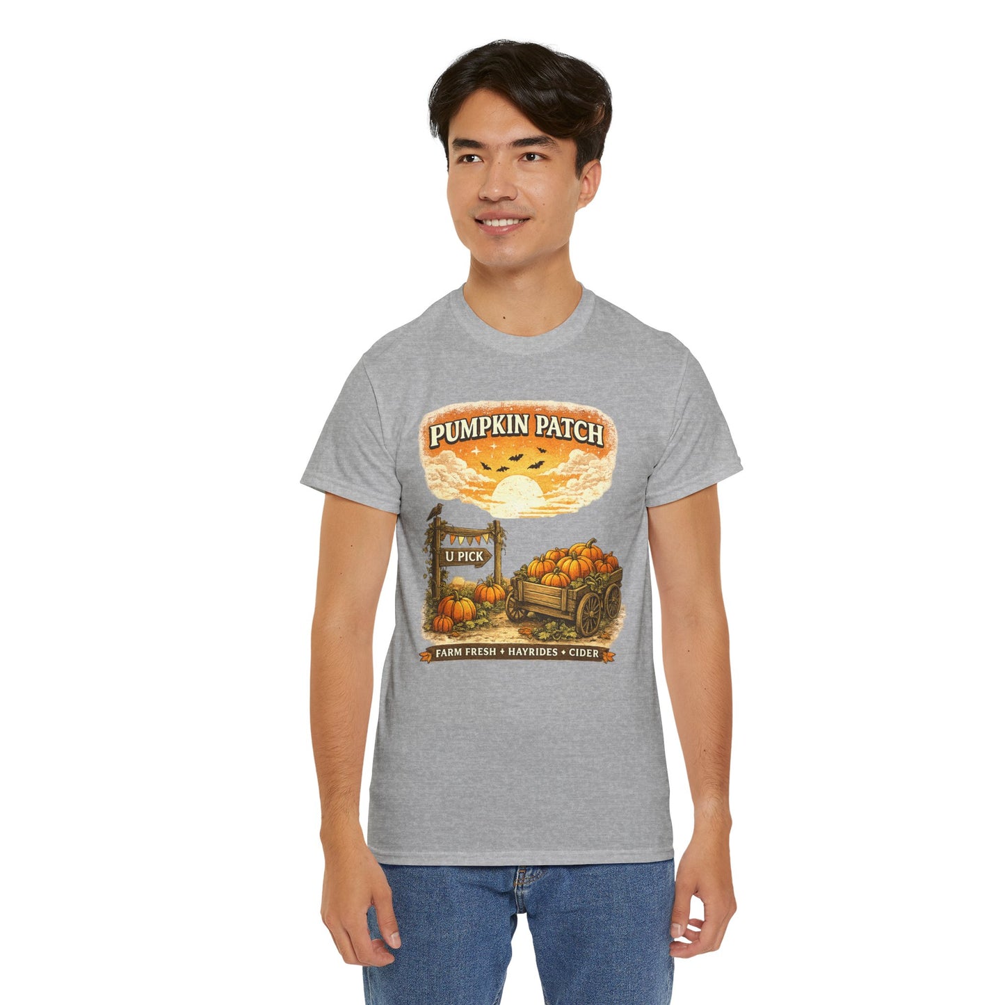 U Pick Pumpkin Patch Comfortable Cotton Halloween T-Shirt
