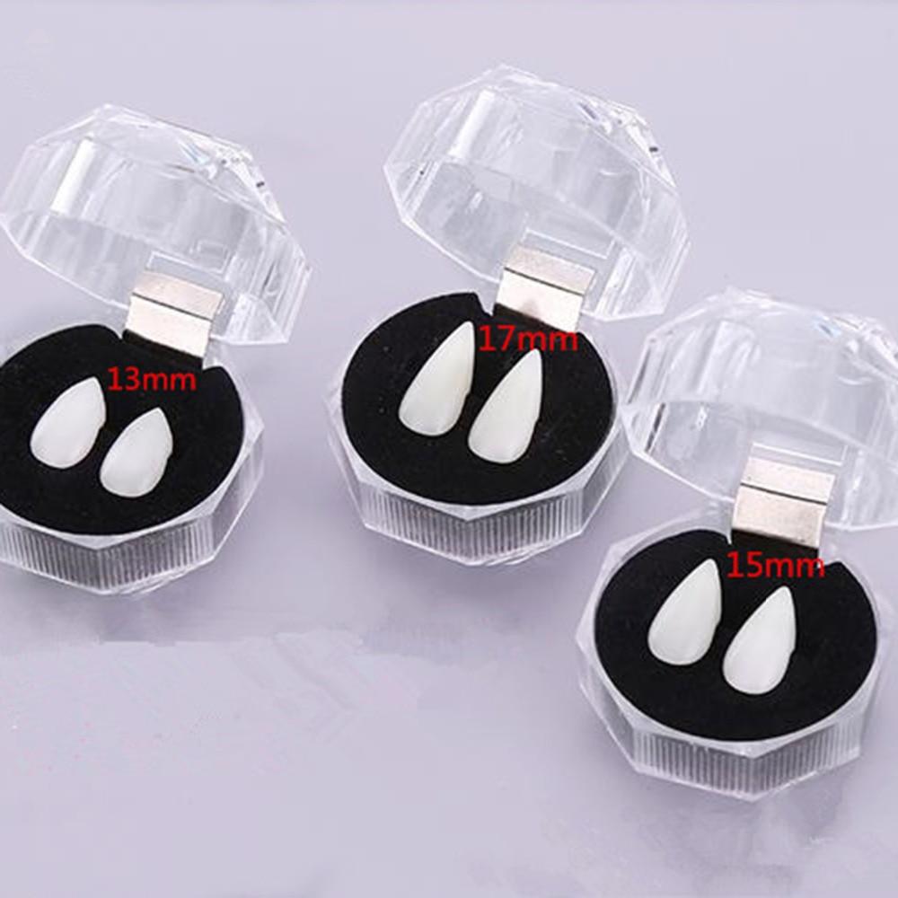 Transform your smile with Vampire Fangs Tooth Caps, perfect for adding a thrilling, spooky touch to your look. These easy-to-wear caps create a striking vampire aesthetic, ideal for costumes, parties, and Halloween events.