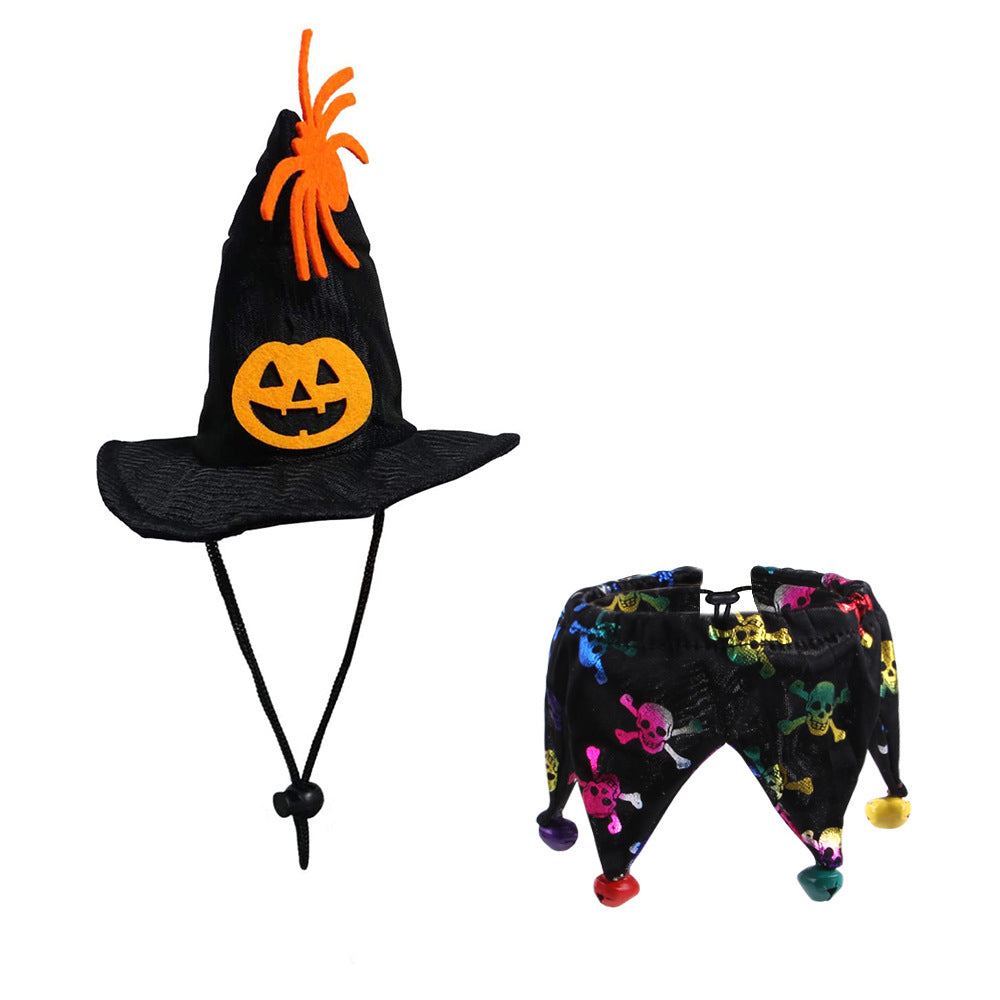Step into the spooky scene with this Halloween Cat Hat &amp; Scarf Costume. Featuring sleek, pointed cat ears and a matching scarf, it adds a fierce touch to your festive outfit. Perfect for turning heads at any party or haunting, this set combines comfort with bold style to unleash your inner night prowler.