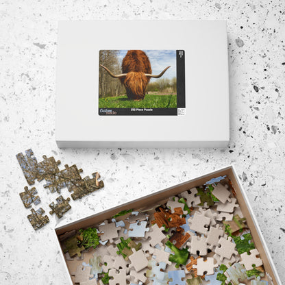 Highland Longhorn Cow Puzzle - 110 to 1014 Pieces