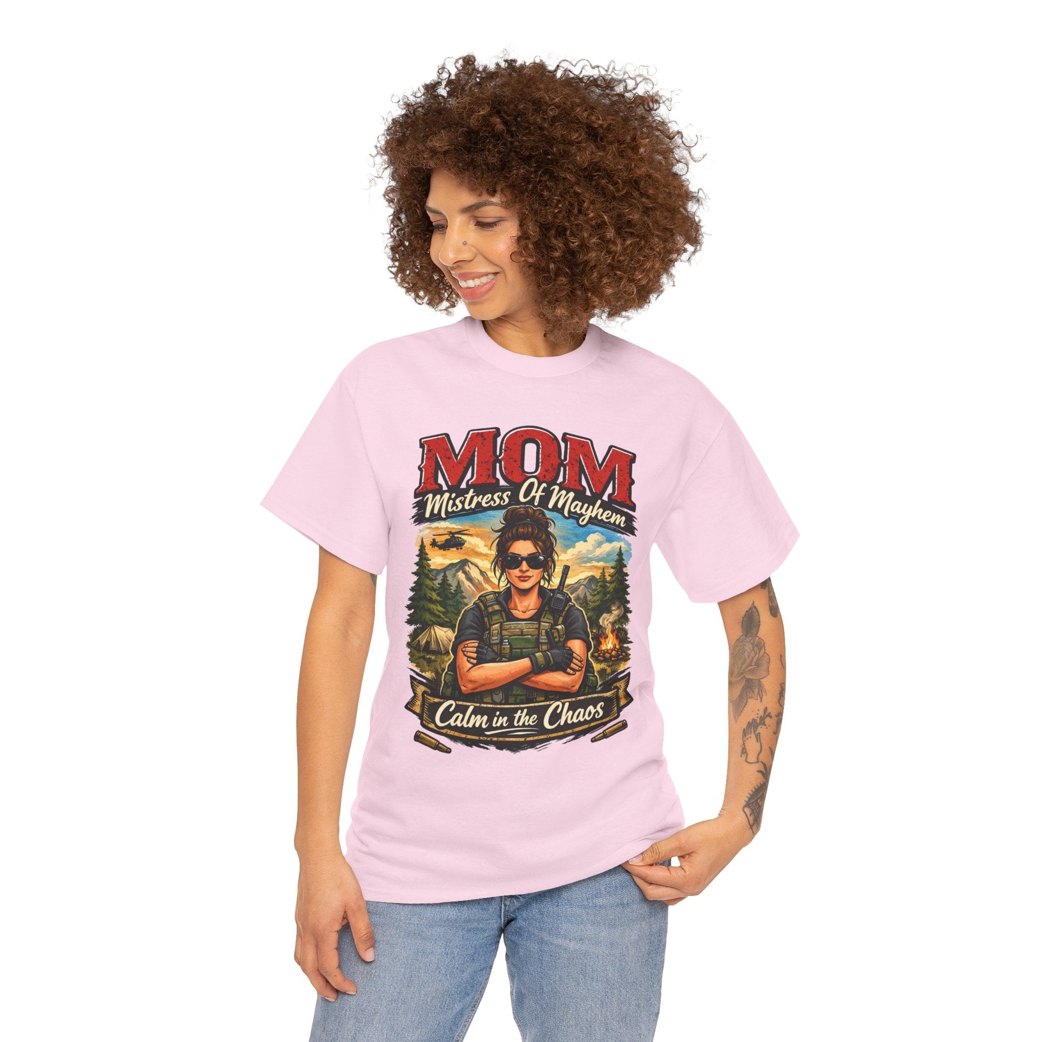M.O.M. Mistress of Mayhem Outside Comfortable Cotton T-Shirt