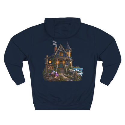 Old Victorian Practical Magic Cottage Pullover Hoodie