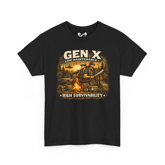 Gen X Low Maintenance High Survivability Cotton T-Shirt