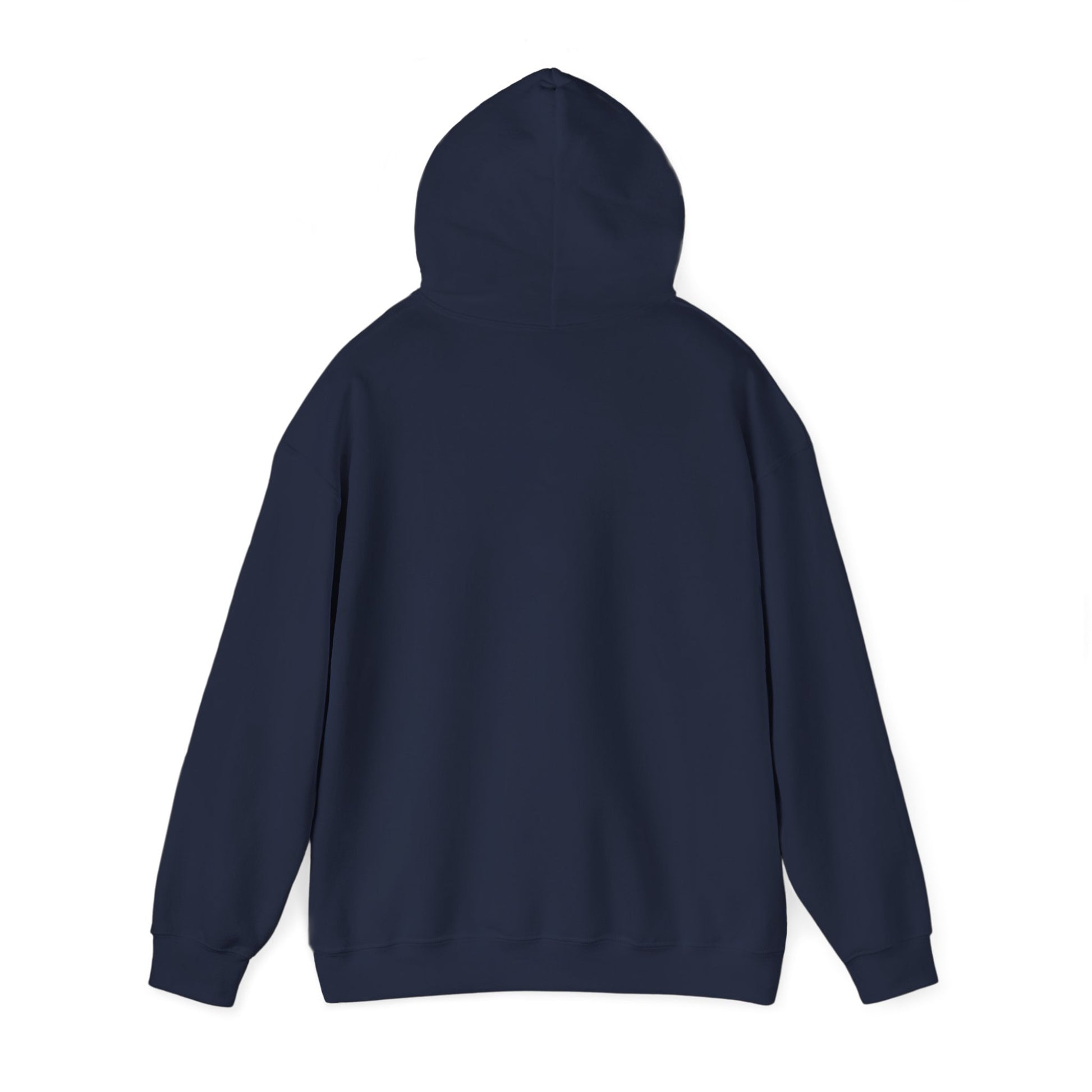 Navy blue hoodie on a white background