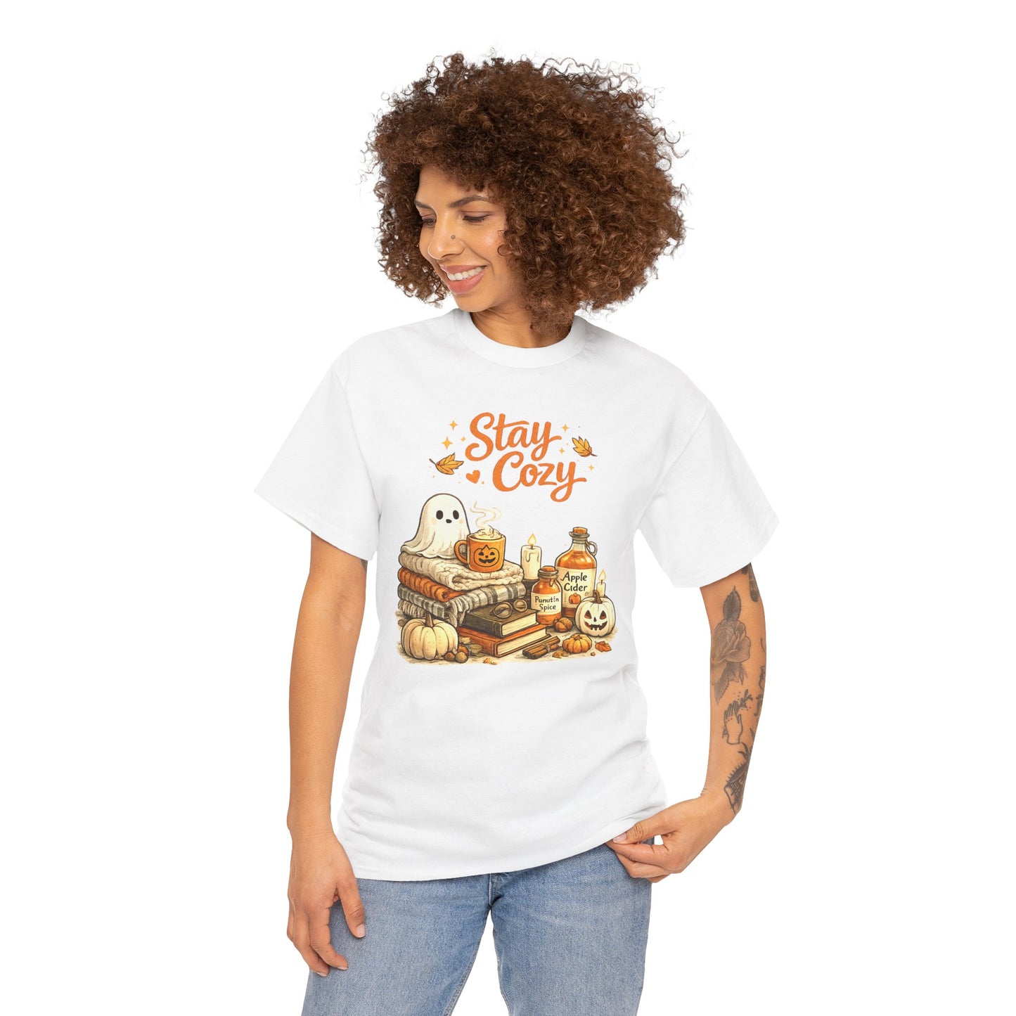 Stay Cozy Comfortable Cotton Halloween T-Shirt