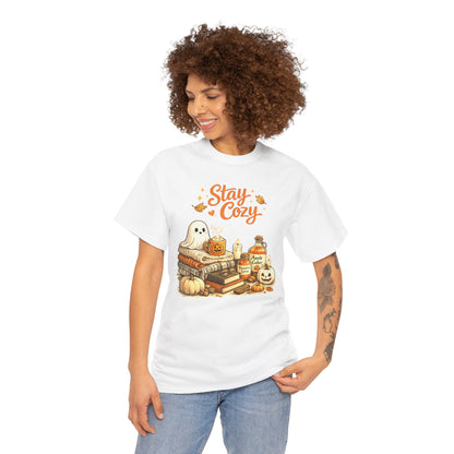 Stay Cozy Comfortable Cotton Halloween T-Shirt