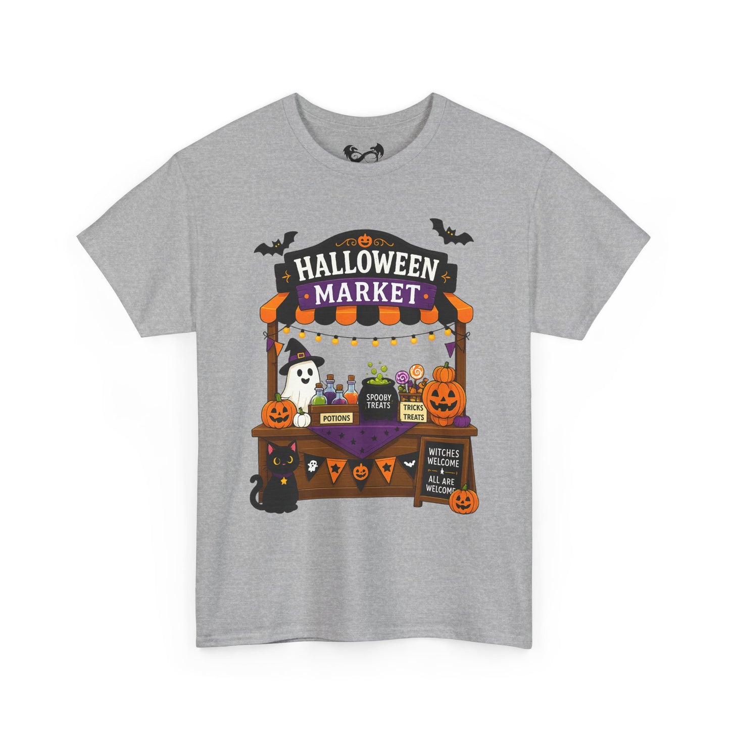 Halloween Market Comfortable Cotton T-Shirt