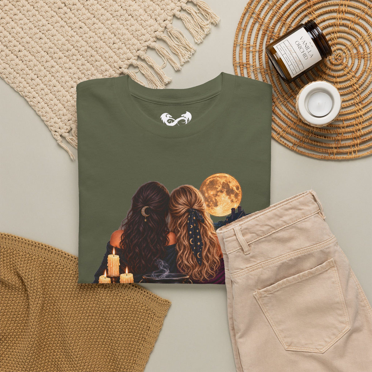Sisters By Blood, Witches By Choice Cotton T-Shirt for Practical Magic fans