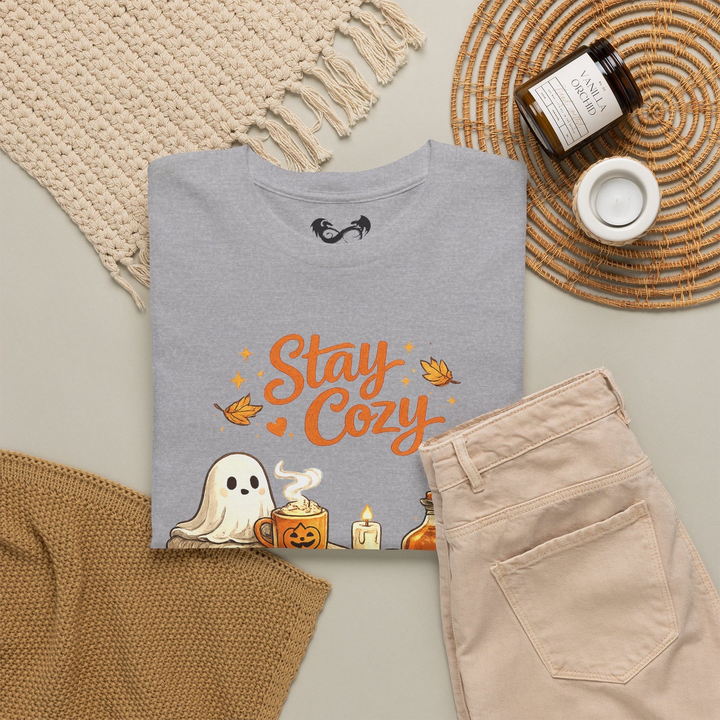 Stay Cozy Comfortable Cotton Halloween T-Shirt