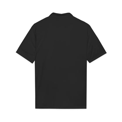 Black t-shirt on a white background