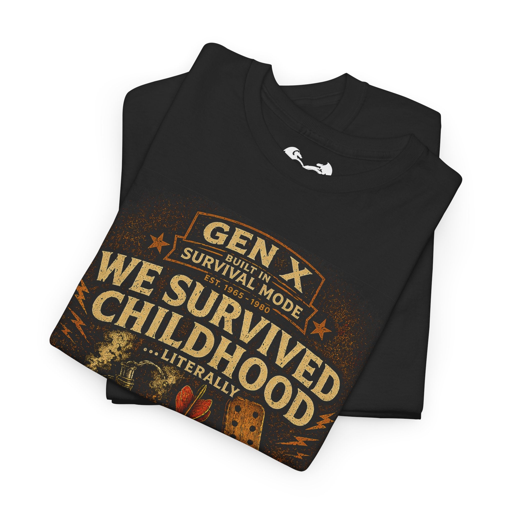 Gen X We Survived Childhood With Resilience Cotton T-Shirt