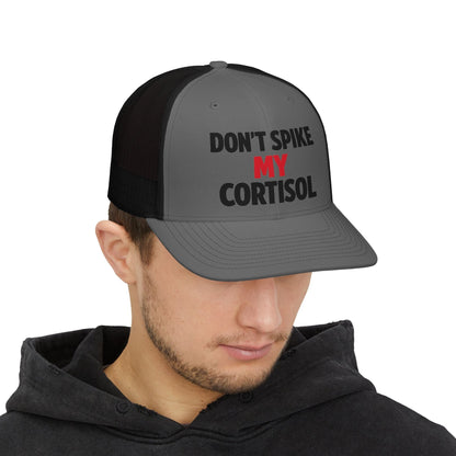Adjustable "Don’t Spike My Cortisol" Snapback Pre-curved Cap