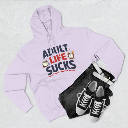 Funny "Adult Life Sucks" Pullover Hoodie