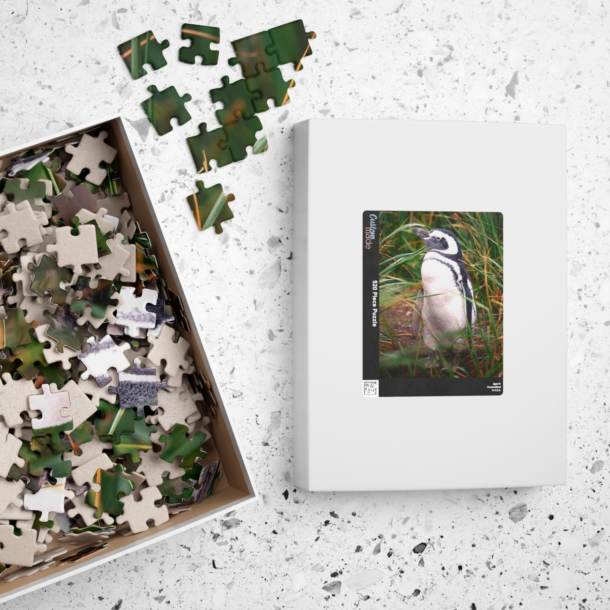 Get lost in the waddling world of our Penguin in The Reeds Puzzle! With 110 to 1014 pieces, this puzzle features a playful penguin hidden among the reeds. Unwind while piecing together this quirky and fun puzzle. 