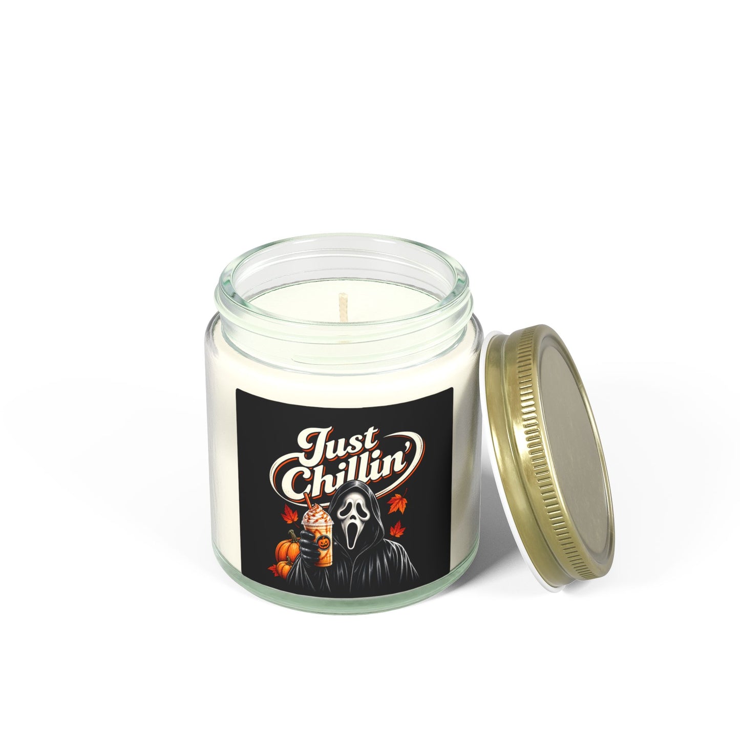Just Chillin' Ghost Face Halloween Scented Candles (4oz/9oz)