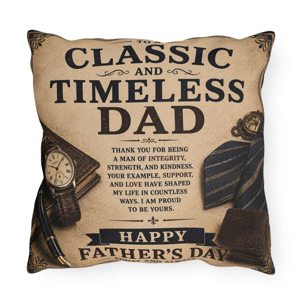 Personalized Blessings In Life With Daughter 2-Sided Scenic & Classic Father’s Day Pillow