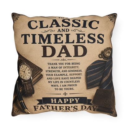 Personalized Blessings In Life With Daughter 2-Sided Scenic & Classic Father’s Day Pillow