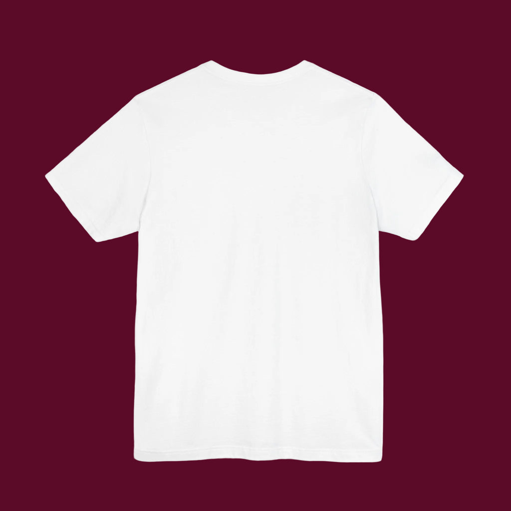 Plain white t-shirt on a white background