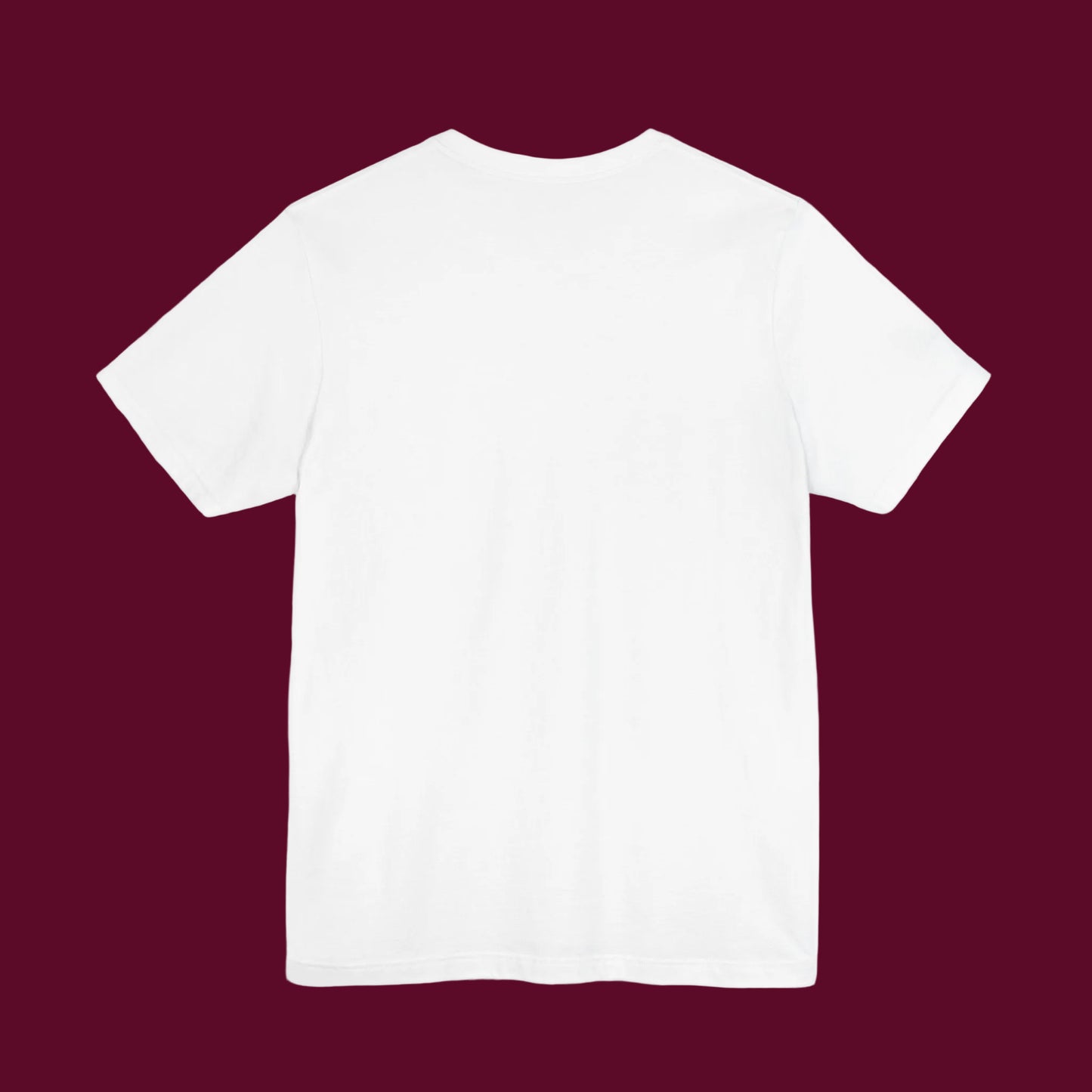 Plain white t-shirt on a white background