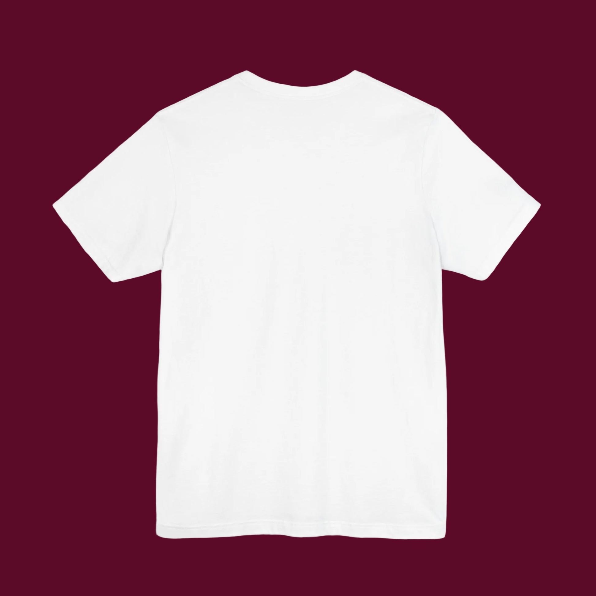 Plain white t-shirt on a white background