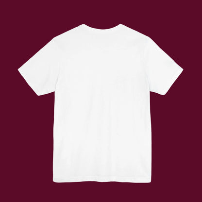 Plain white t-shirt on a white background