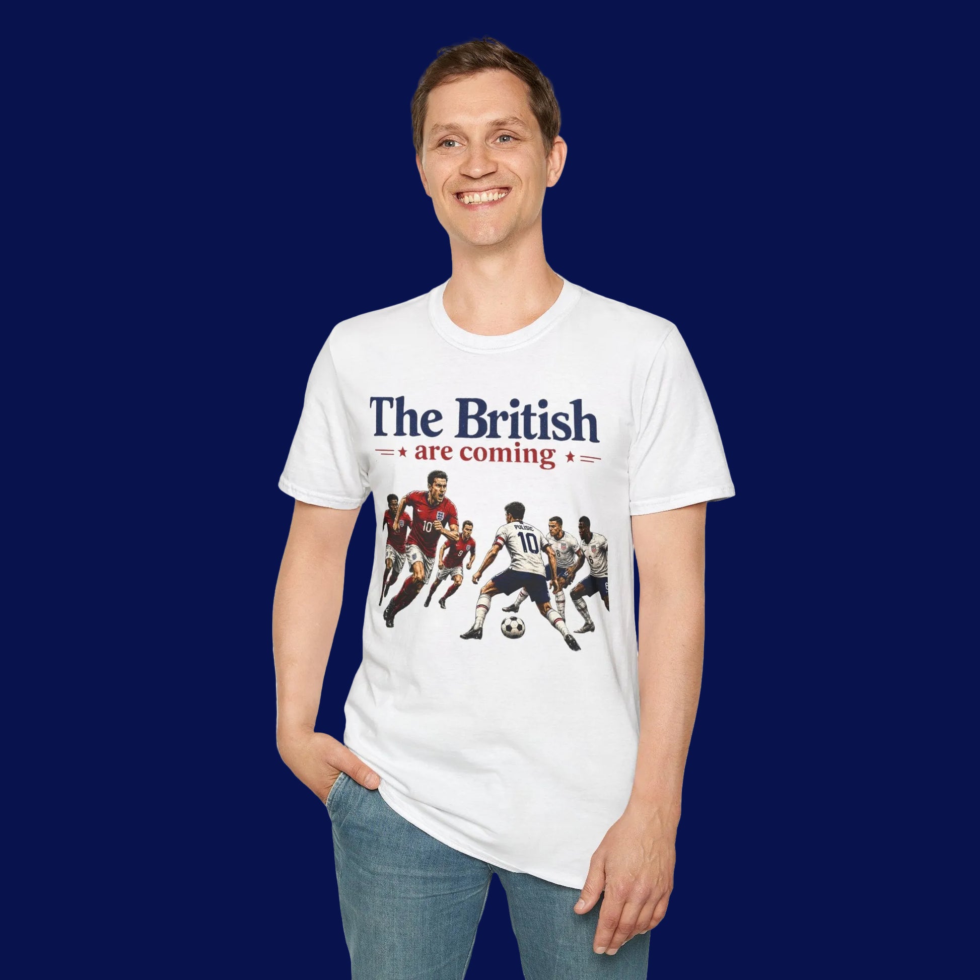 The British Are Coming Soccer Rivalry Graphic T-Shirt