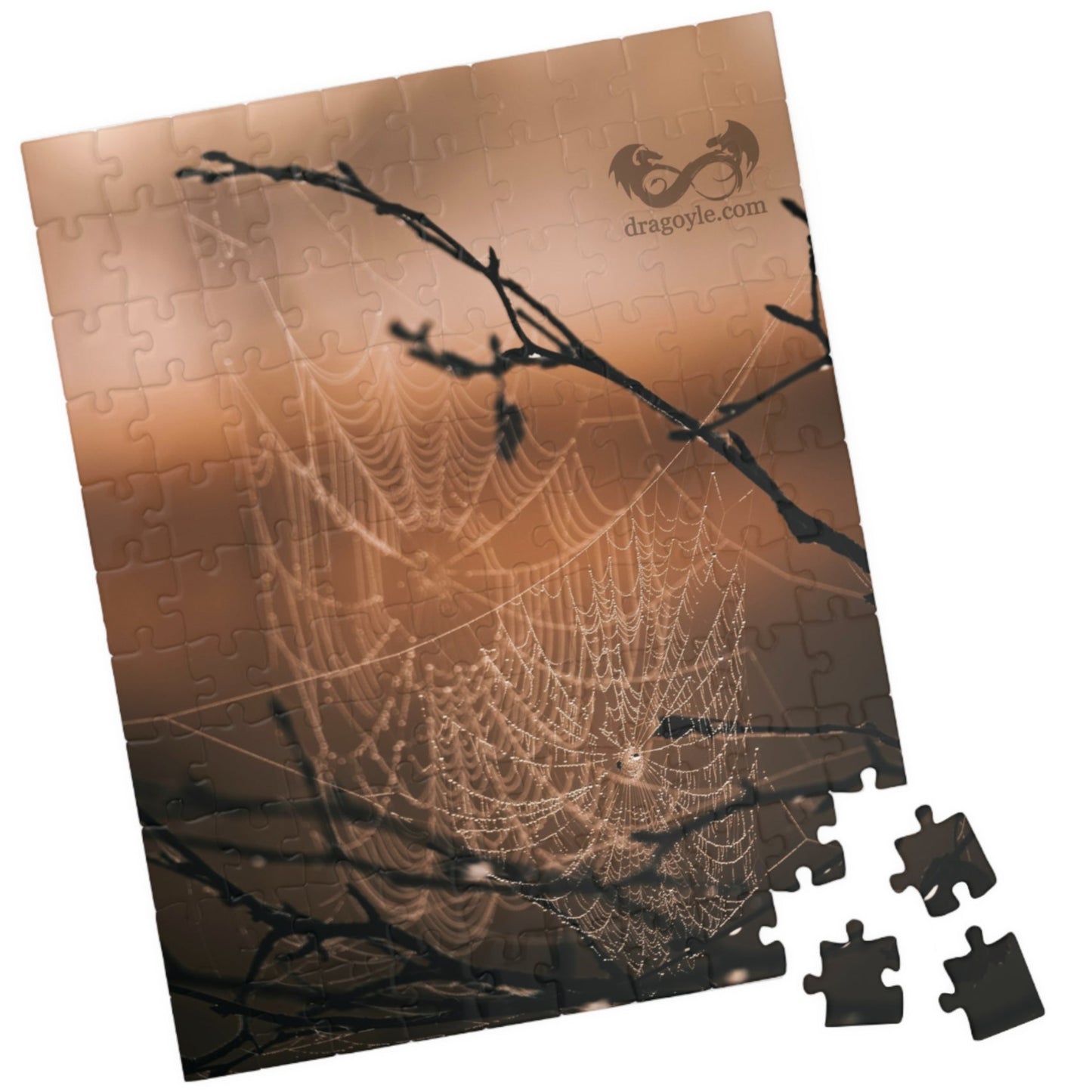 Conquer your fears and embrace the thrill of the unknown with our Spooky Spiderweb Puzzle! With 110 to 1014 pieces, this puzzle will challenge and excite your mind while you piece together a chilling spiderweb.