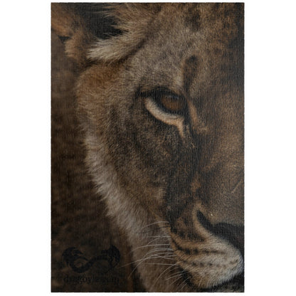 Piece together the fierce and majestic Lioness Close Up Puzzle! With 1014 pieces, this challenging puzzle will put your skills to the test and provide hours of entertainment. Perfect for those who crave adventure and love taking on a challenge. Unleash your inner risk-taker with this bold and inspiring puzzle.