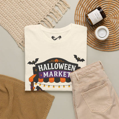 Halloween Market Comfortable Cotton T-Shirt