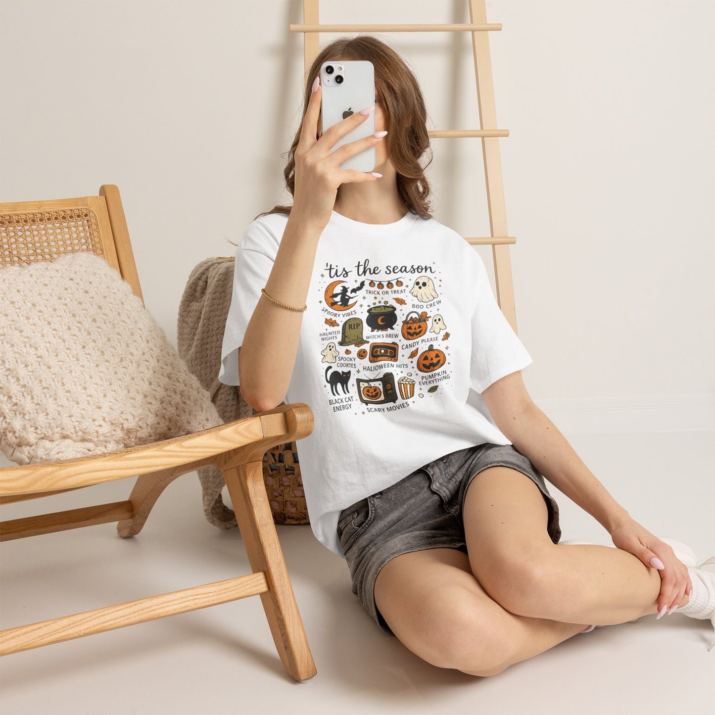 'Tis the Season Halloween Comfortable Cotton T-Shirt