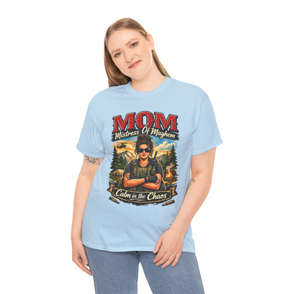 M.O.M. Mistress of Mayhem Outside Comfortable Cotton T-Shirt