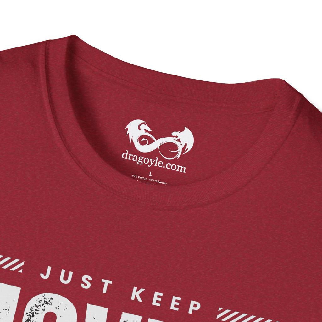 This unisex t-shirt is a canvas for self-expression, crafted for those who embrace resilience. With the phrase "Just Keep Moving Forward - Cancer Survivor" emblazoned across the chest, it celebrates strength and spirit.