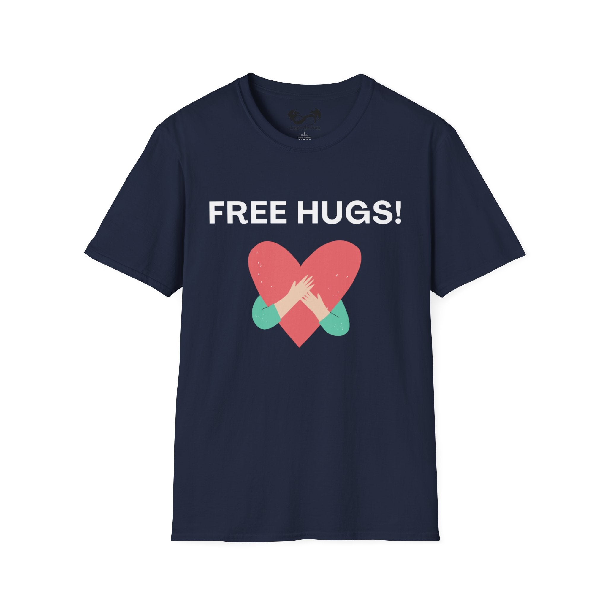 Express kindness effortlessly with our Free Hugs Dark T-Shirts. Designed for comfort and style, these shirts invite connection and spread warmth wherever you go. The dark shade complements any outfit, making it easy to wear while sharing a simple message of support and care.