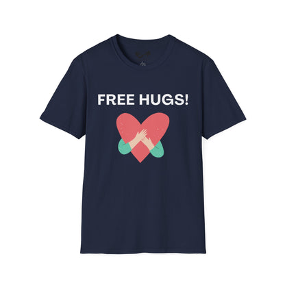 Express kindness effortlessly with our Free Hugs Dark T-Shirts. Designed for comfort and style, these shirts invite connection and spread warmth wherever you go. The dark shade complements any outfit, making it easy to wear while sharing a simple message of support and care.