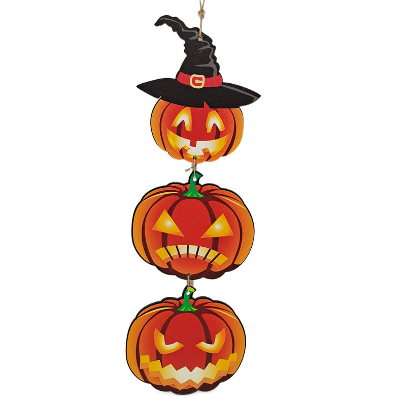 Hanging Halloween Wooden Sign Decorations