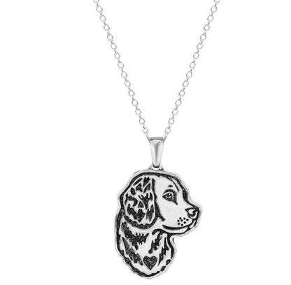 A beautiful way to show your love for dogs! This lovely necklace with a pendant is the perfect gift for any dog lover. Crafted from high-quality materials, it's sure to be treasured for years to come. Show your appreciation and love in a unique and thoughtful way!