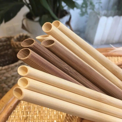 Switch to an eco-friendly option with our Biodegradable Natural Bamboo Straws. Made from sustainably-sourced bamboo, these straws are a great alternative to plastic. Say goodbye to single-use plastics and hello to a more environmentally-friendly choice. Help protect our planet, one sip at a time!