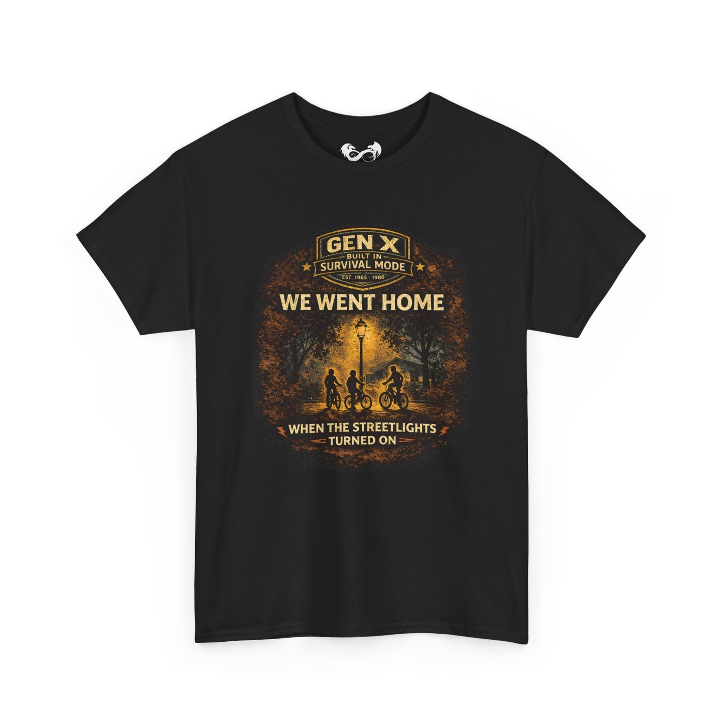 Gen X Survivor Went Home Streetlights On Comfortable Cotton T-Shirt