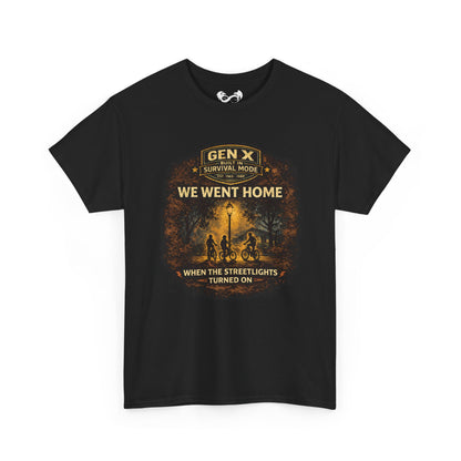 Gen X Survivor Went Home Streetlights On Comfortable Cotton T-Shirt