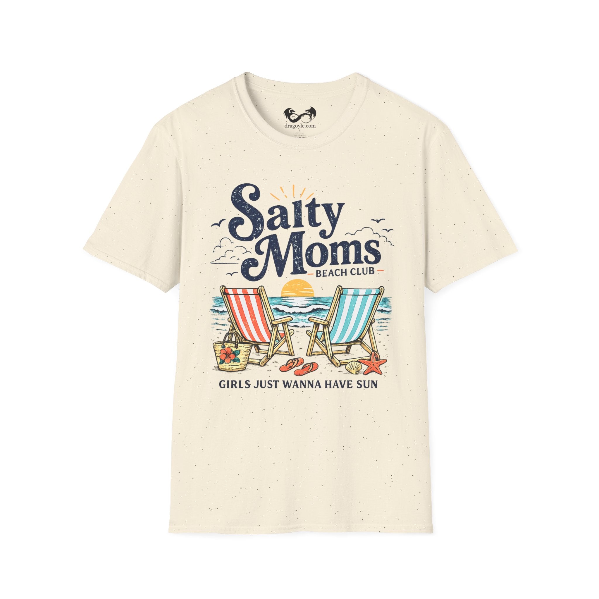Salty Moms Just Wanna Have Sun Cotton Tee