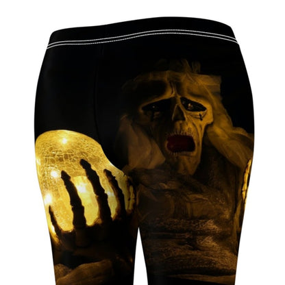 These Halloween Skeleton leggings make a great statement piece for your wardrobe. Made from a lightweight, breathable fabric, they're comfortable and perfect for any outdoor activity or staying in and watching horror movies.