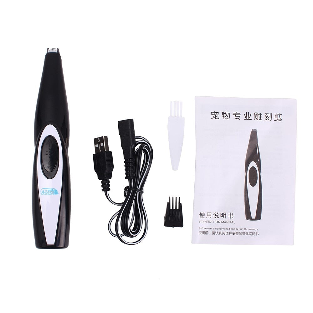 Low-Noise Professional Pet Paw Hair Trimmer