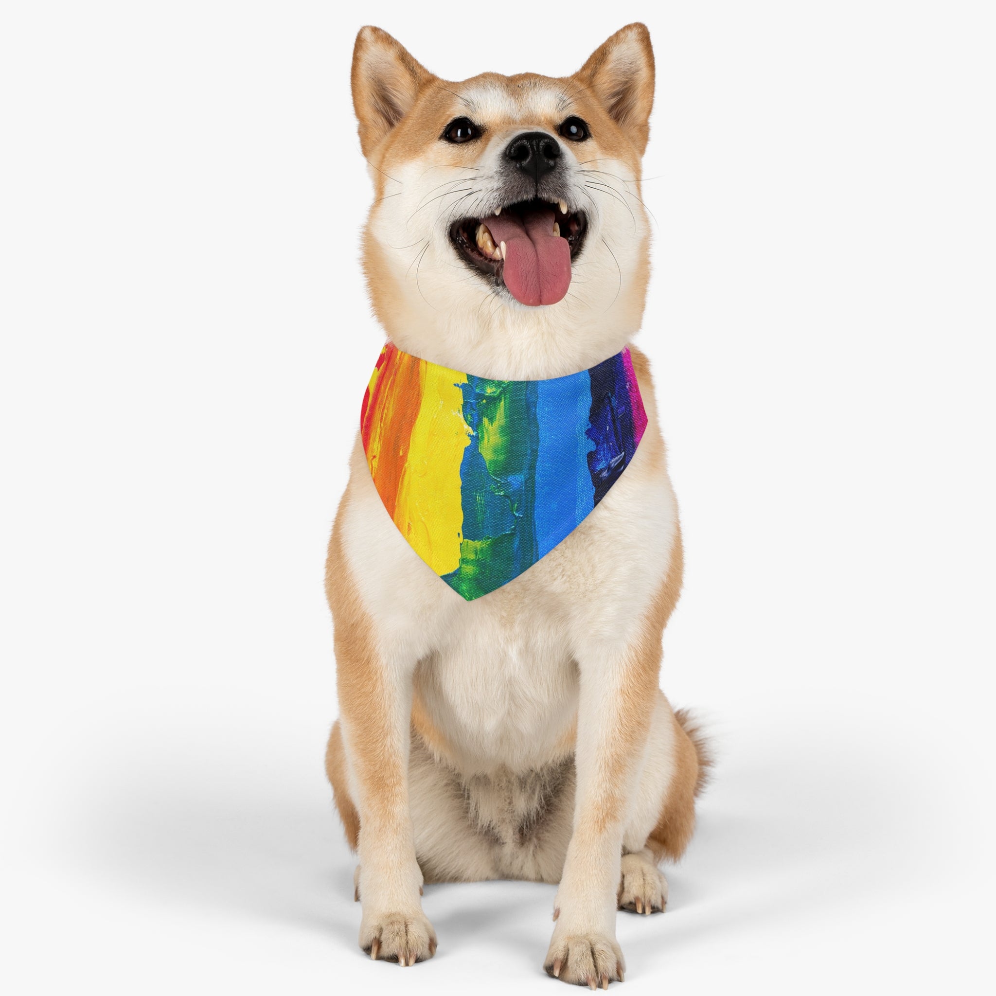 The pet bandana collar puts a fun spin on standard animal accessories. It is made of polyester duck fabric and is sublimation printable on one side. The bandana collar is available in three sizes to fit any pet.