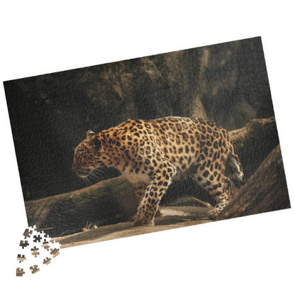 Unleash your wild side with our Stalking Leopard Puzzle! Challenge yourself with 110 to 1014 pieces of fierce feline action. Let the stalking begin as you put together this dynamic image of a sleek and powerful leopard. Embrace the thrill of the hunt and complete this puzzle today!