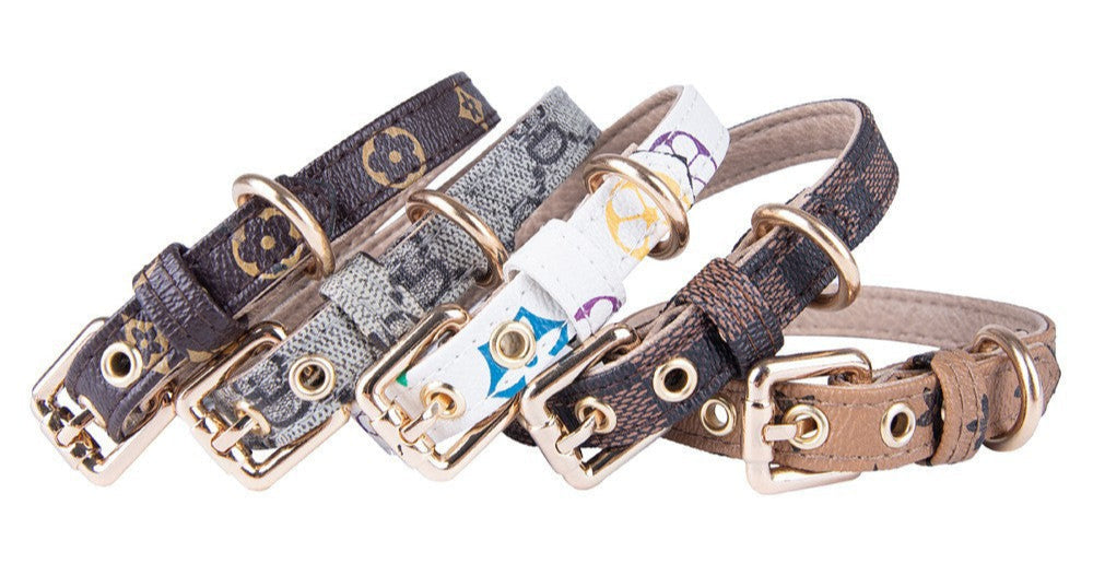 This PU Leather Flower Dog Collar and Leash set combines durability with style, crafted from high-quality synthetic leather for long-lasting wear. The floral design adds a tasteful, elegant touch to your pet’s daily walks, while sturdy construction is wear resistant and ensures secure handling.