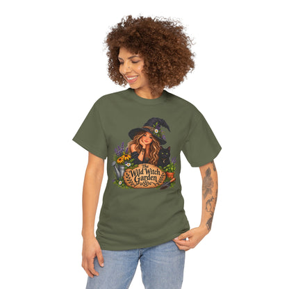 The Wild Witch Garden Halloween Cotton T-Shirt